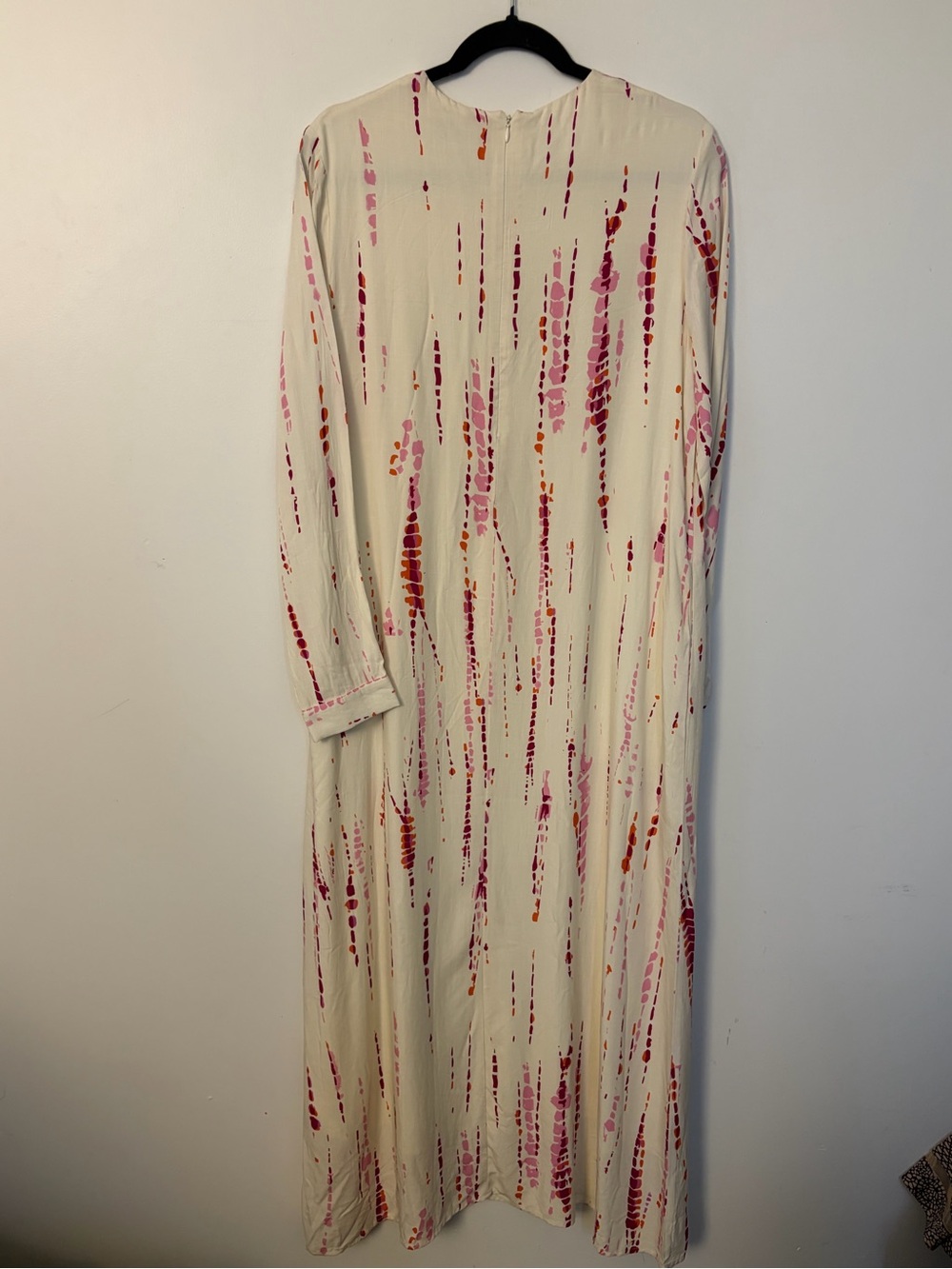Maya Place Pink Tie Dye Long sleeve Maxi Dress   - Small - Picture 15 of 15